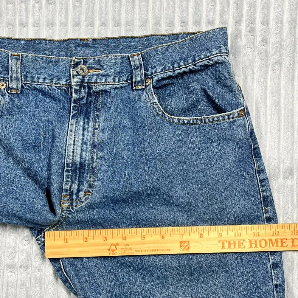 Diesel Jeans Men's 34x32 Straight Leg Medium Wash Preppy Comfort Stretch *Flaw